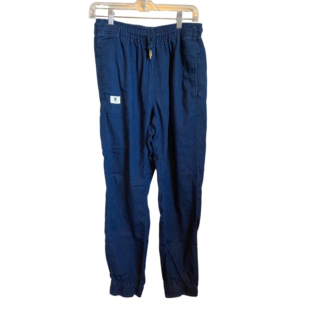 Ripton & Co Performance Denim Joggers Dark Wash Stretch Pants Blue Size S